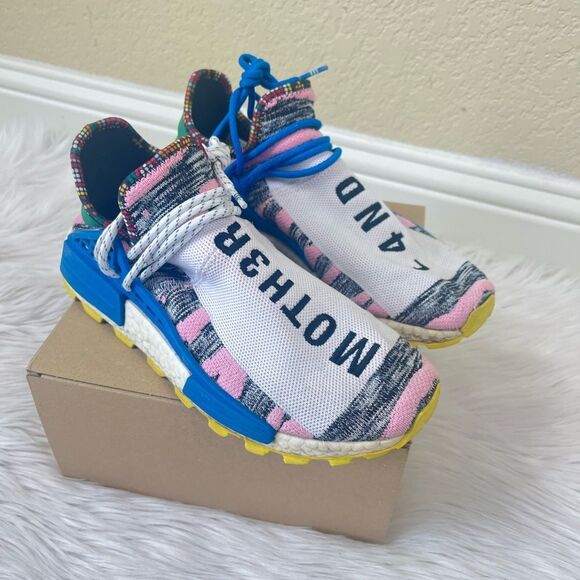 Adidas Pharrell Williams Solar Hu  NMD “Solar Pack MOTH3R” Sneakers size 9 - Picture 7 of 11